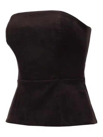 P.a.r.o.s.h Parosh Bustier In Brown