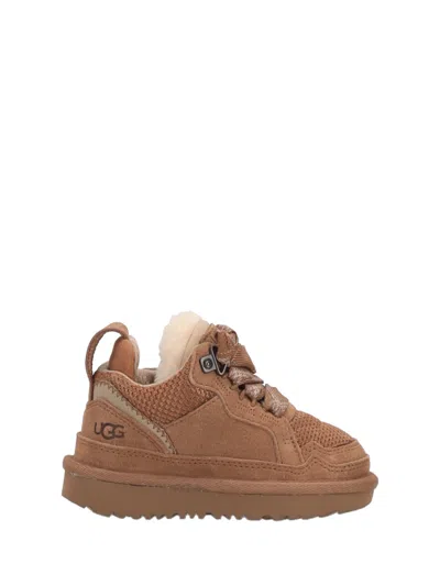 Ugg Stylish Boot-style Sneakers With Plush Lining In Brown