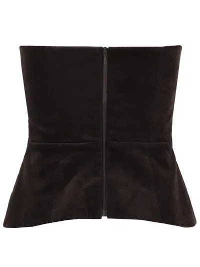 P.a.r.o.s.h Parosh Bustier In Brown