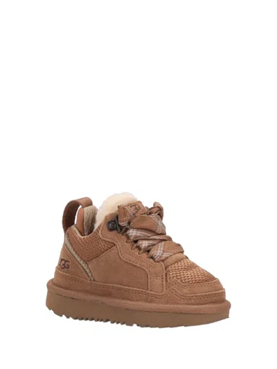 Ugg Stylish Boot-style Sneakers With Plush Lining In Brown