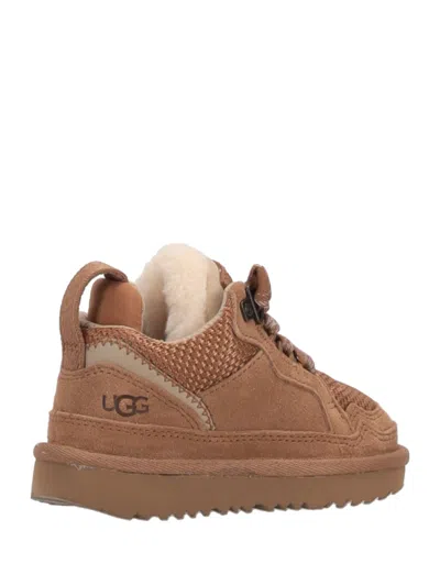 Ugg Stylish Boot-style Sneakers With Plush Lining In Brown