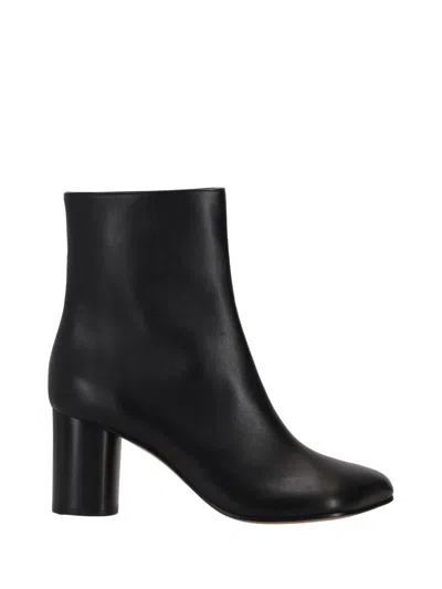 Niccolò Pasqualetti Obliqua Leather Ankle Boots In Black