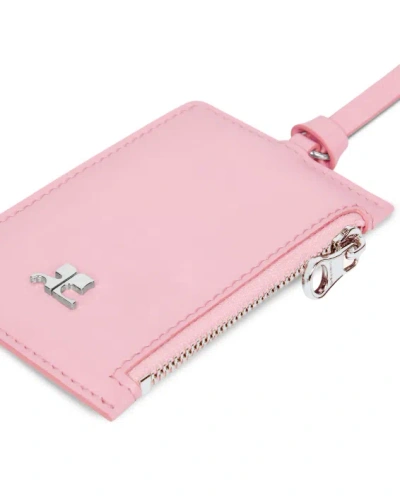 Courrèges 皮革卡夹 In Pink
