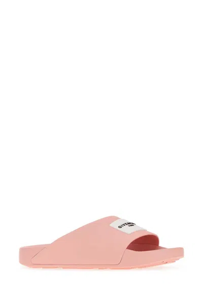 Givenchy Pink Rubber Slippers In Pink
