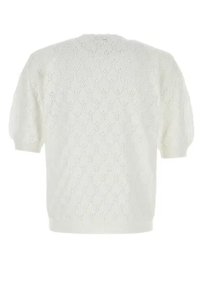 Magliano 白色钩编毛衣 In White