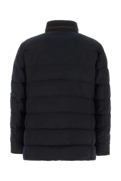 Moorer Midnight Blue Polyester Blend Ilvo Down Jacket In Blue
