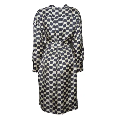 S Max Mara Abito Pinza In Blu/beige