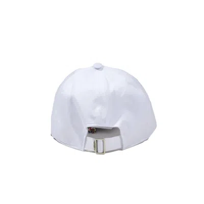 Msgm Logo Embroidered Baseball Cap In White