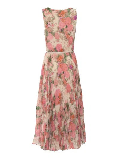 Max Mara Studio 金刚砂连衣裙 In Pink