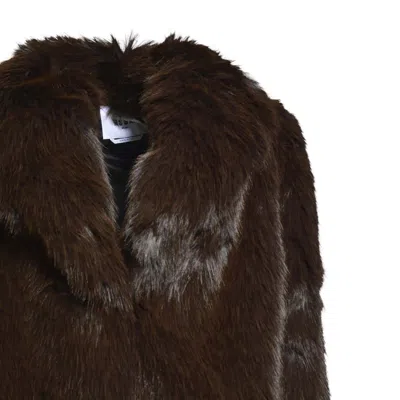 Msgm Coats In Brown