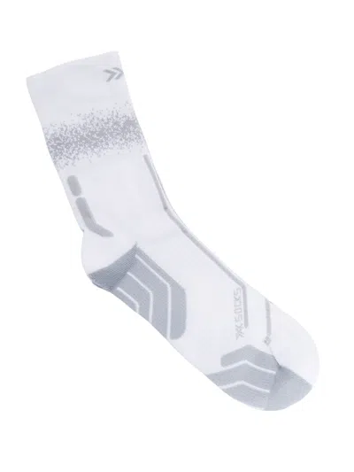 X-bionic White Silver Grey Terraskin Sneakers In White