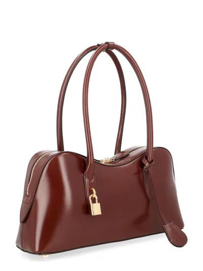 Stella Mccartney Medium Vegan Leather Shoulder Bag In Brown