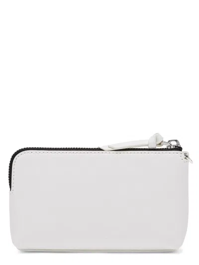 Marc Jacobs Mini Leather Wrist Clutch In White