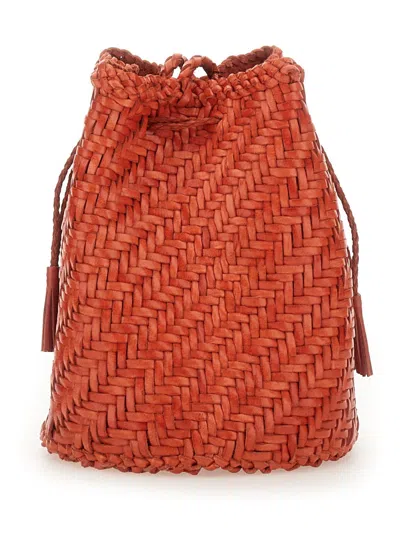 Dragon Diffusion 龙扩散 Borsa“绒球双跳棕褐色” In Orange