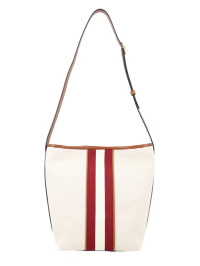 Bally Stripe Tote Bag Adjustable Strap Pocket In Multi