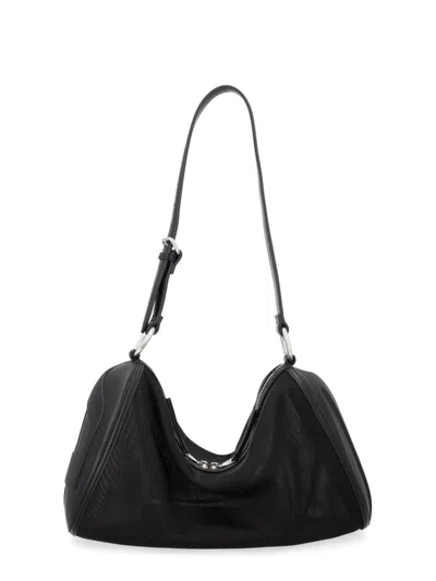 Diesel Load-d Polyamide Triangular Shoulder Bag In Black
