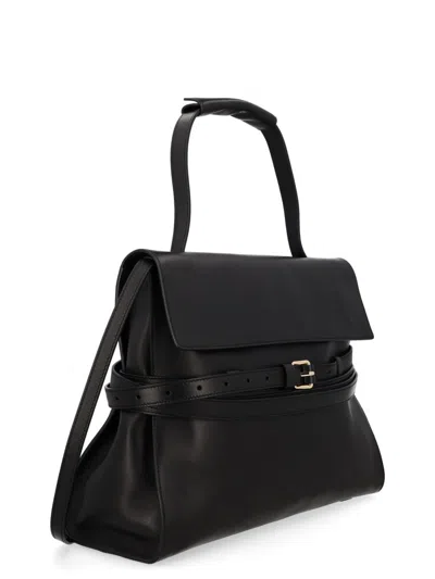 Moschino Borsa "tie Me" Medium In Black