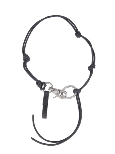 Our Legacy Mini Leather Bracelet In White