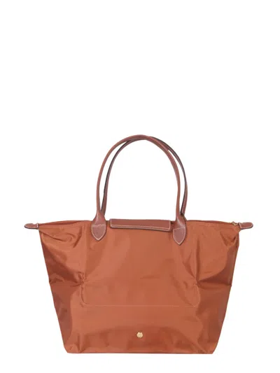 Longchamp Large Double Handle Shoulder Bag In Brown