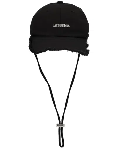 Jacquemus Le Casquerre Archaut Baseball Cap In Black