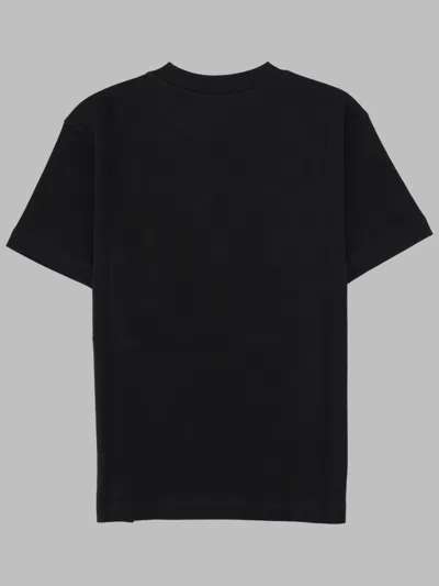 Palm Angels Logo Cotton Crew Neck Regular T Shirt In Black