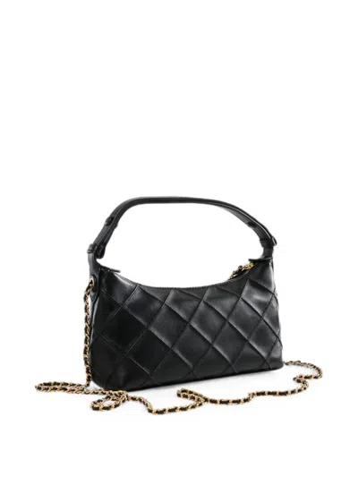 Tory Burch Fleming 皮革手拿包 In Black