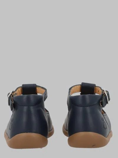 Pom D'api Mini Stand-up Sandals For Baby Boys In Blue
