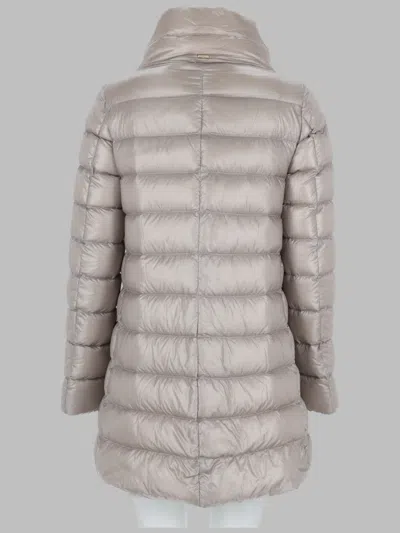 Herno Quilted Down-filled Down Coat In Gray