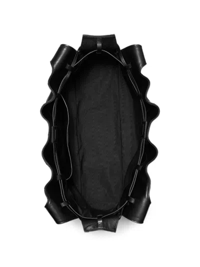 Tory Burch Fleming 大号皮革手提包 In Black