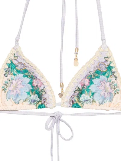 Zimmermann Indra Triangle Bikini Set In White