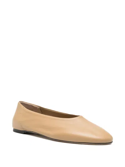 Totême Toteme Pre Slip Leather Ballets In Pattern