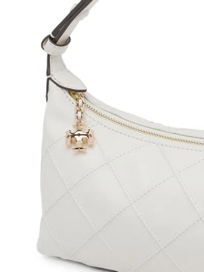 Tory Burch Fleming 皮革手拿包 In Ecru