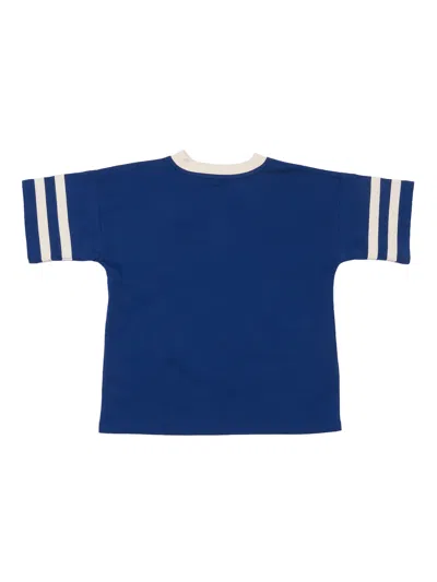 Mini Rodini Alien Application Ss Tee In Blue