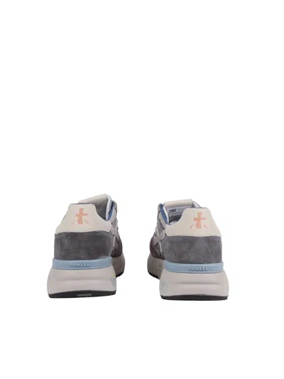 Premiata White Sneakers Mick Grey In Multi