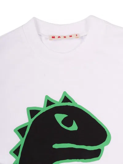 Marni "dinosaur" T-shirt In White