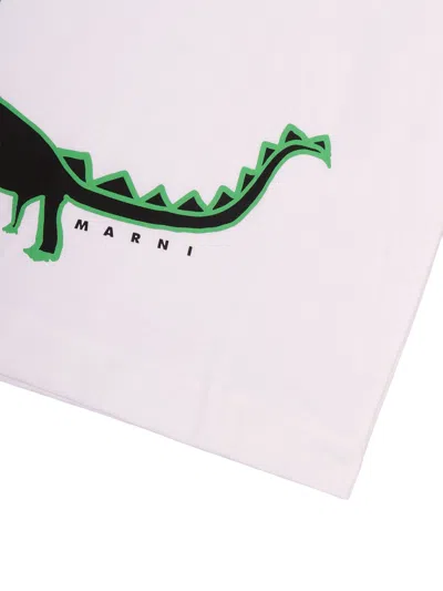 Marni "dinosaur" T-shirt In White