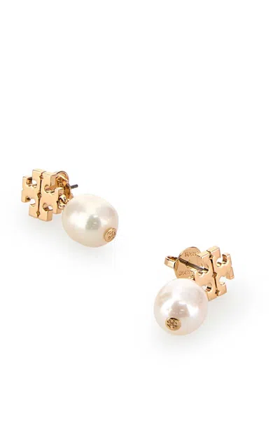 Tory Burch 金色金属耳环 In Gold