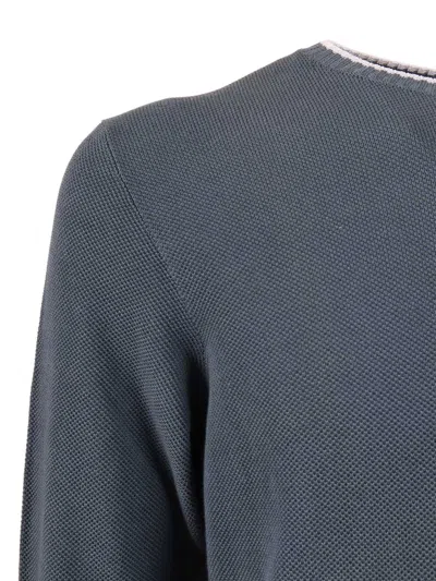 Fedeli 圆领毛衣 L/s 针织毛衣男 In Blue