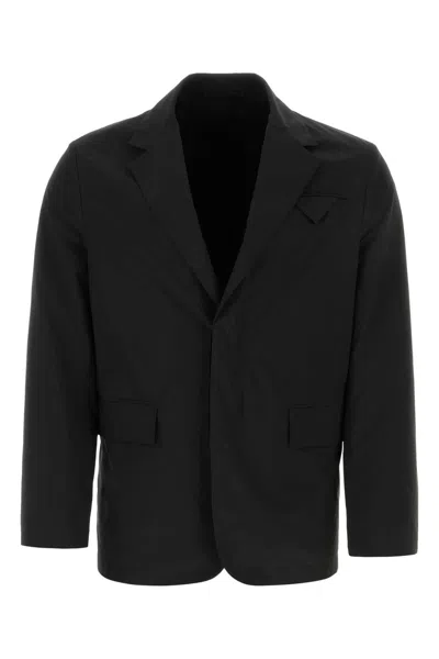 Prada Black Polyester And Nylon Blazer In Black
