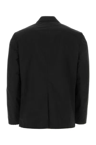 Prada Black Polyester And Nylon Blazer In Black