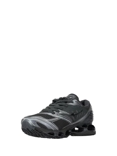 Mizuno Wave Print Sneakers With Advanced Technology In Black