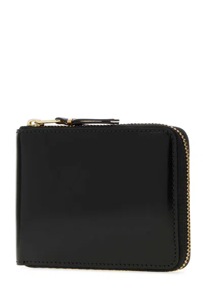 Comme Des Garçons Comme Des Garcons 黑色皮革钱包 In Black