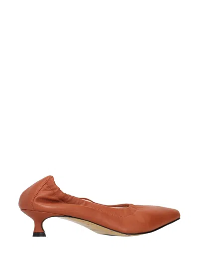 La Rose Decollete' Elast Nappa In Brown