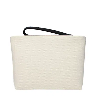 Givenchy Logo Cotton Pouch In White