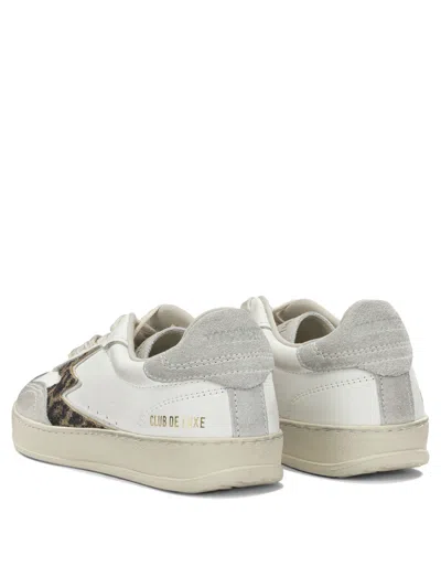 Moaconcept Moa Concept White Leather Rubber Sneakers In White
