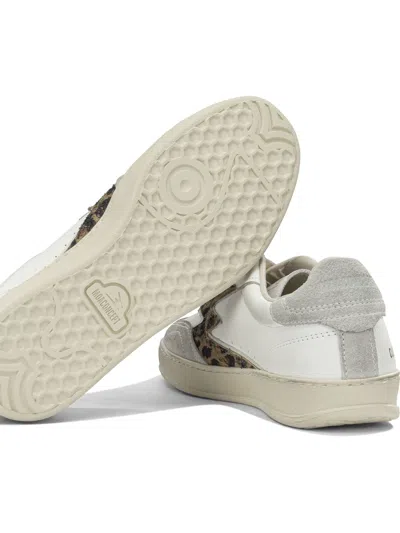 Moaconcept Moa Concept White Leather Rubber Sneakers In White