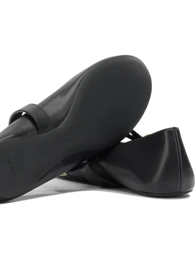 Tory Burch 芭蕾舞平底鞋 In Black