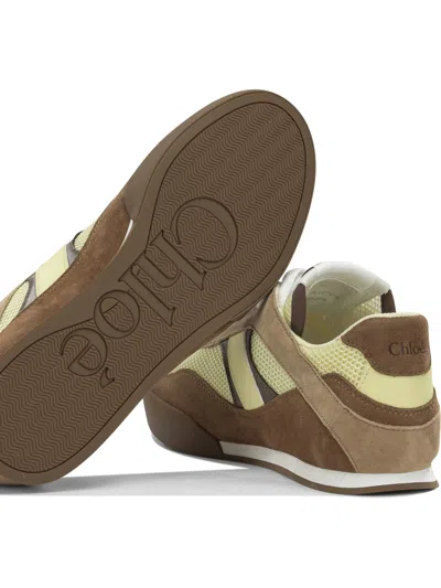 Chloé “kick”低帮运动鞋 In Brown