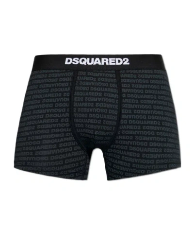 Dsquared2 Solid Color Breathable Boxers In Brown
