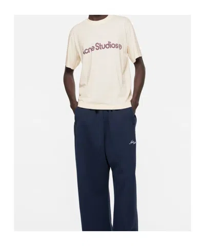 Acne Studios Graphic T-shirt In Metallic